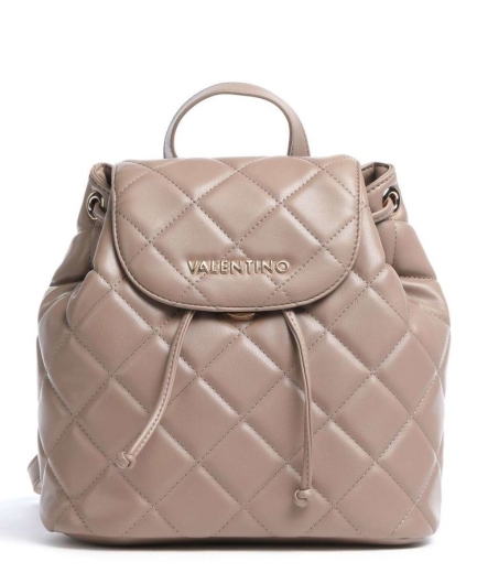 Mochila Acolchoada de Senhora Bege - Valentino - Mochila de Senhora Acolchoada Bege - 50% Desconto